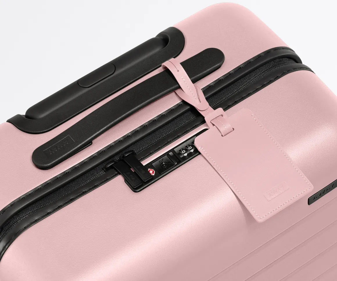 The Luggage Tag in Blush Pink