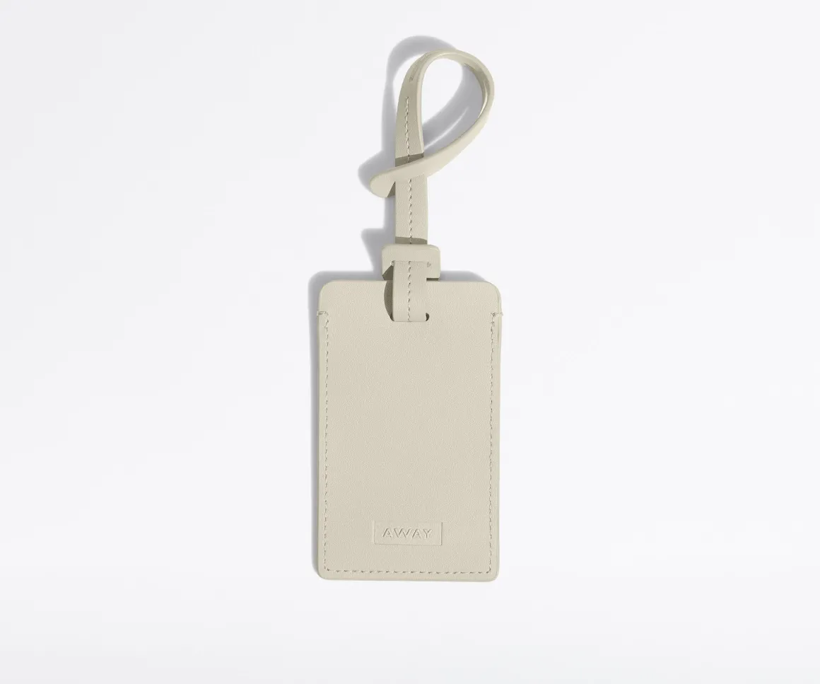 The Luggage Tag in Salt White