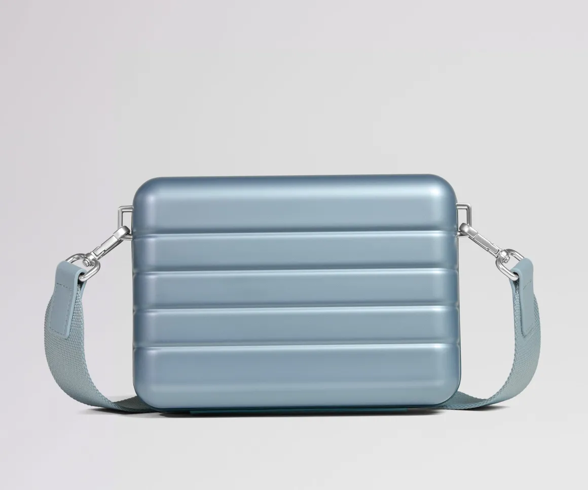 The Mini Crossbody in Arctic Blue