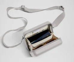 The Mini Crossbody in Cloud Gray