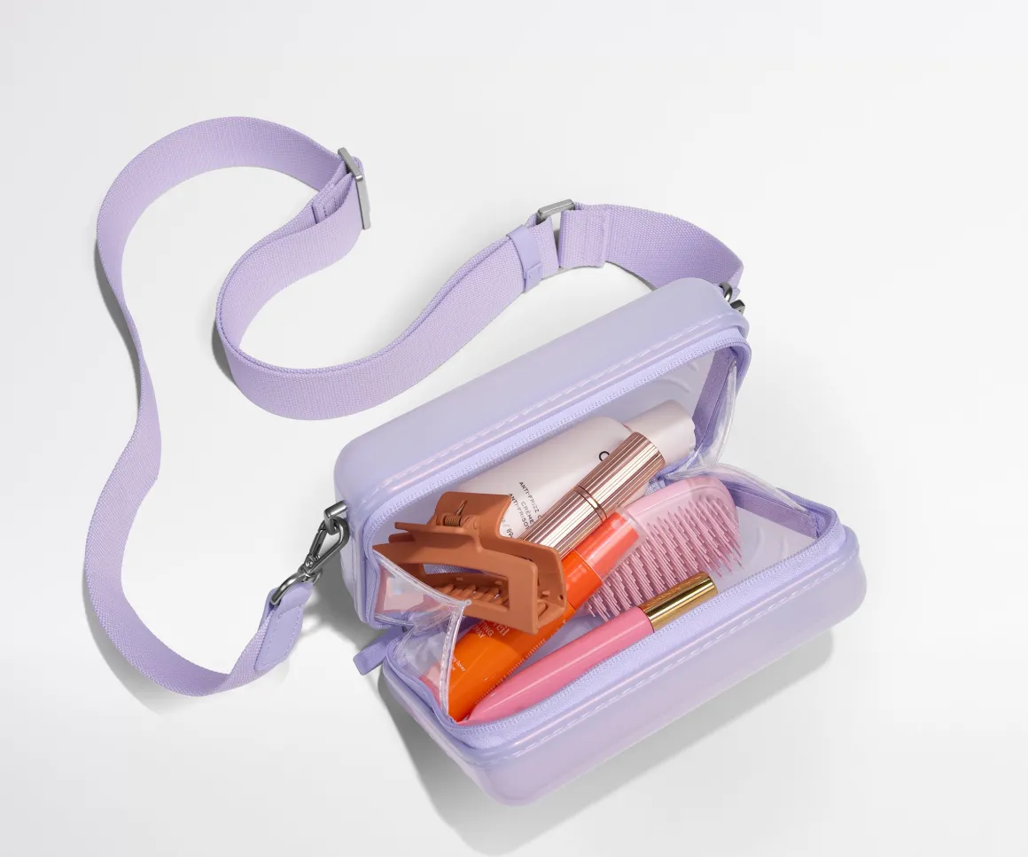 The Mini Crossbody in Glazed Lavender Haze Purple
