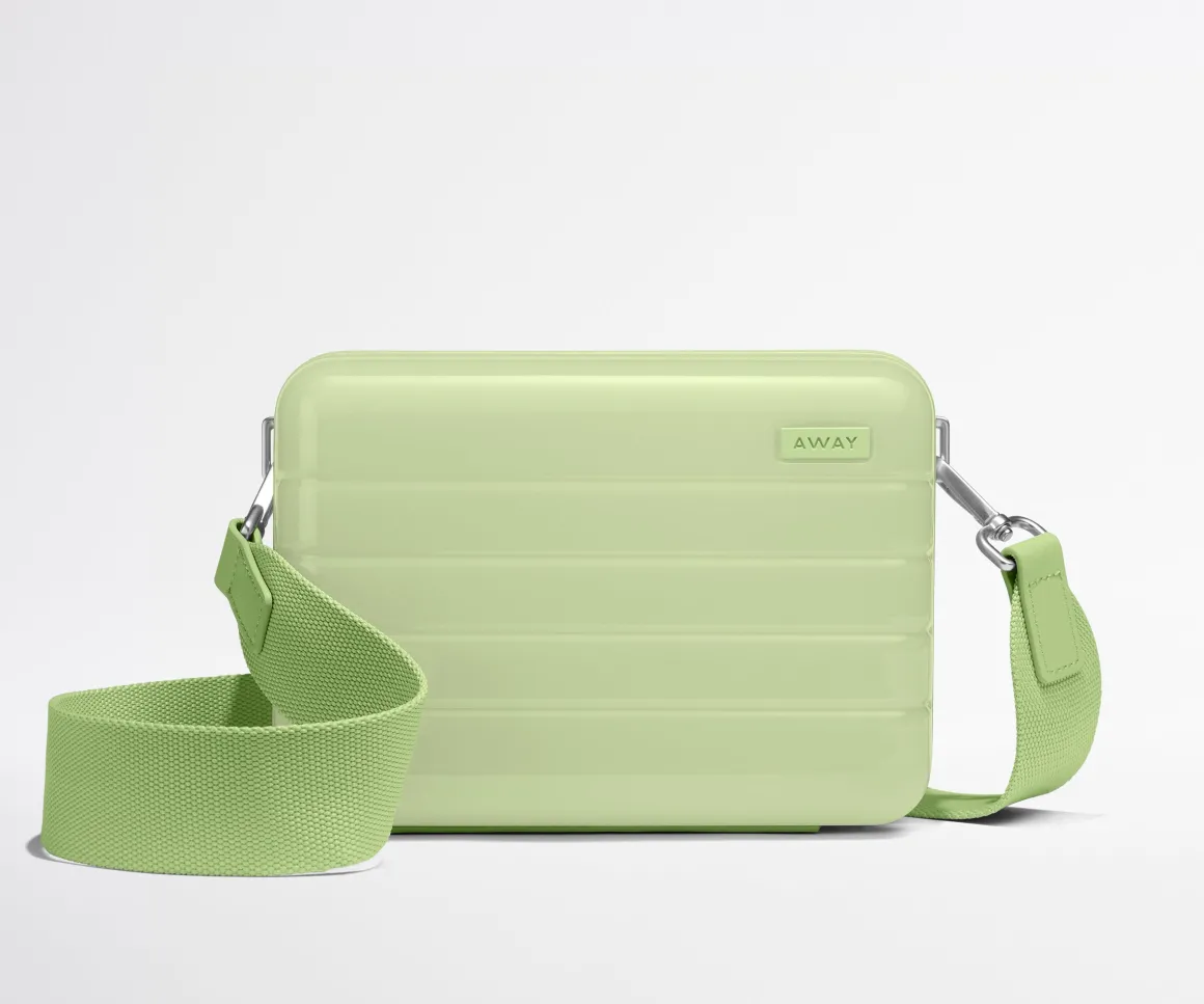 The Mini Crossbody in Glazed Matcha Milk Green