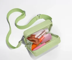 The Mini Crossbody in Glazed Matcha Milk Green