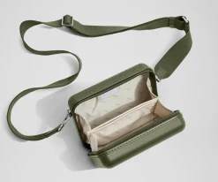 The Mini Crossbody in Olive Green