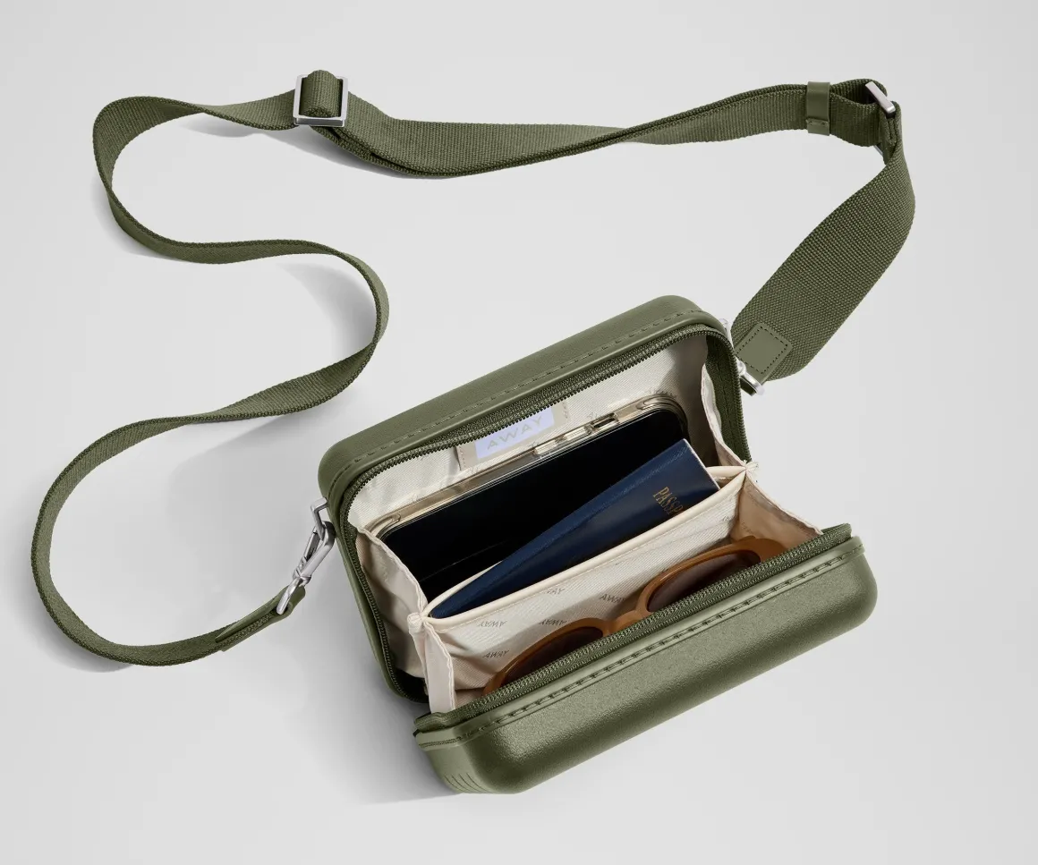 The Mini Crossbody in Olive Green