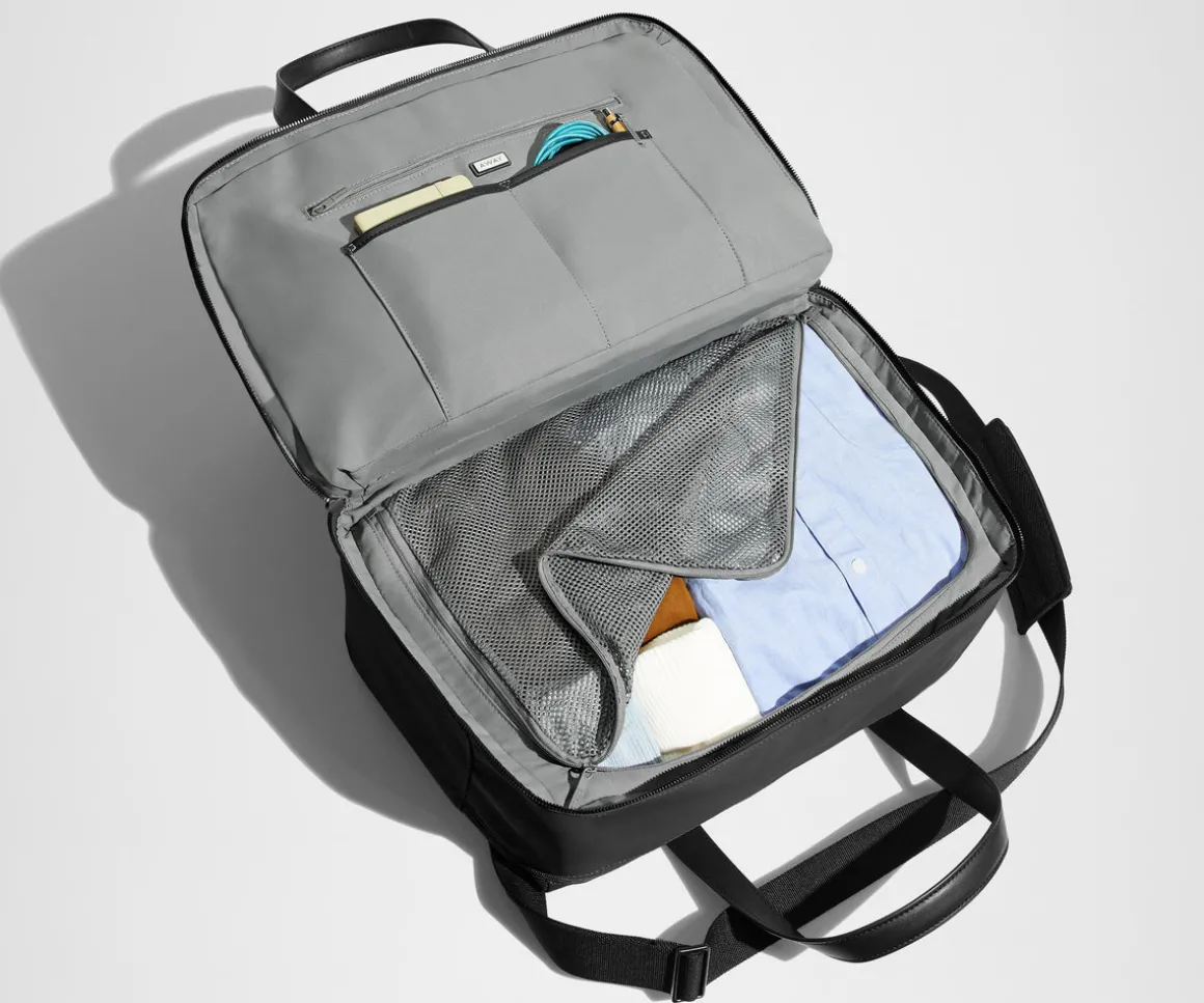 The Overnight Bag in Jet Black