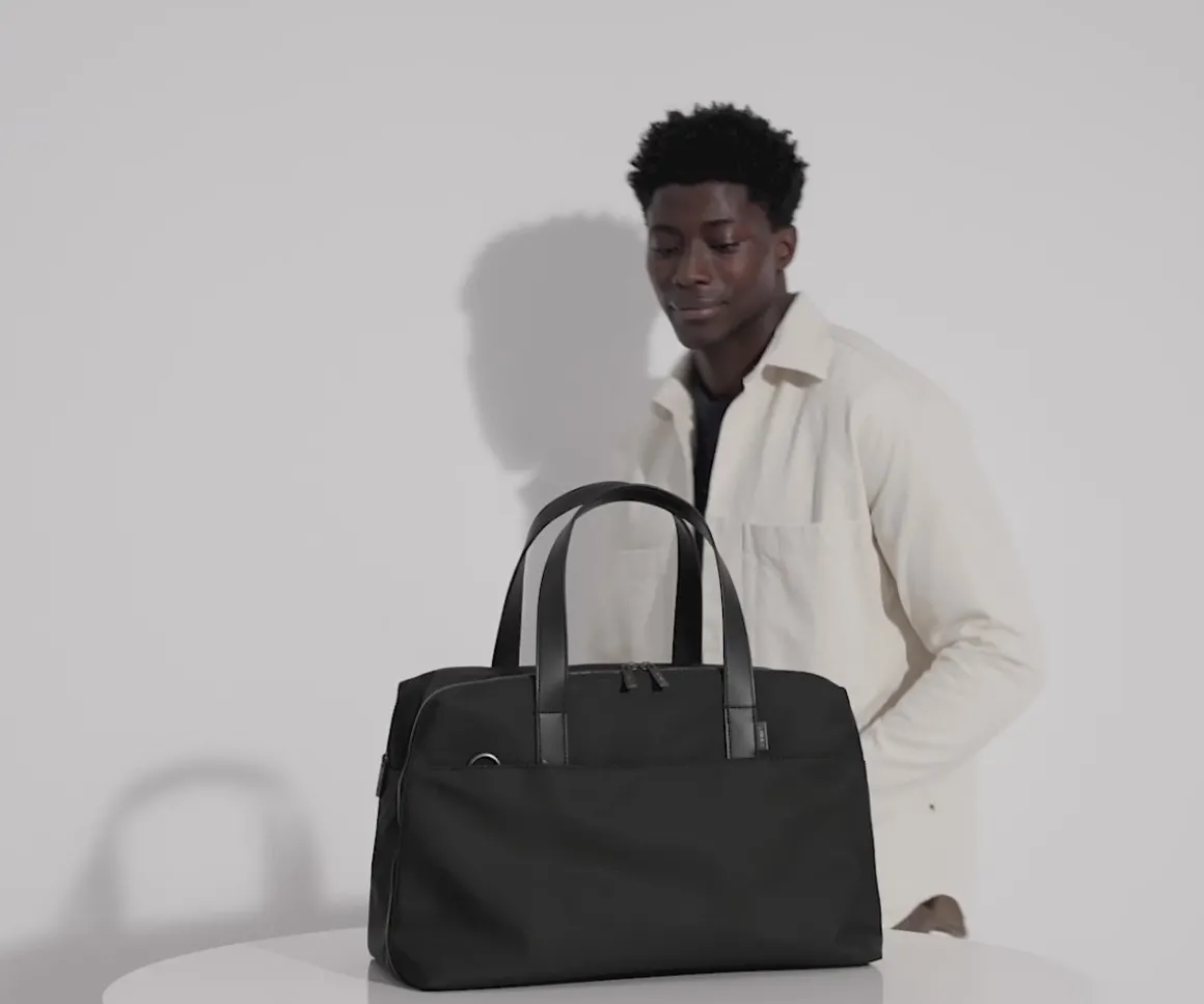 The Overnight Bag in Jet Black