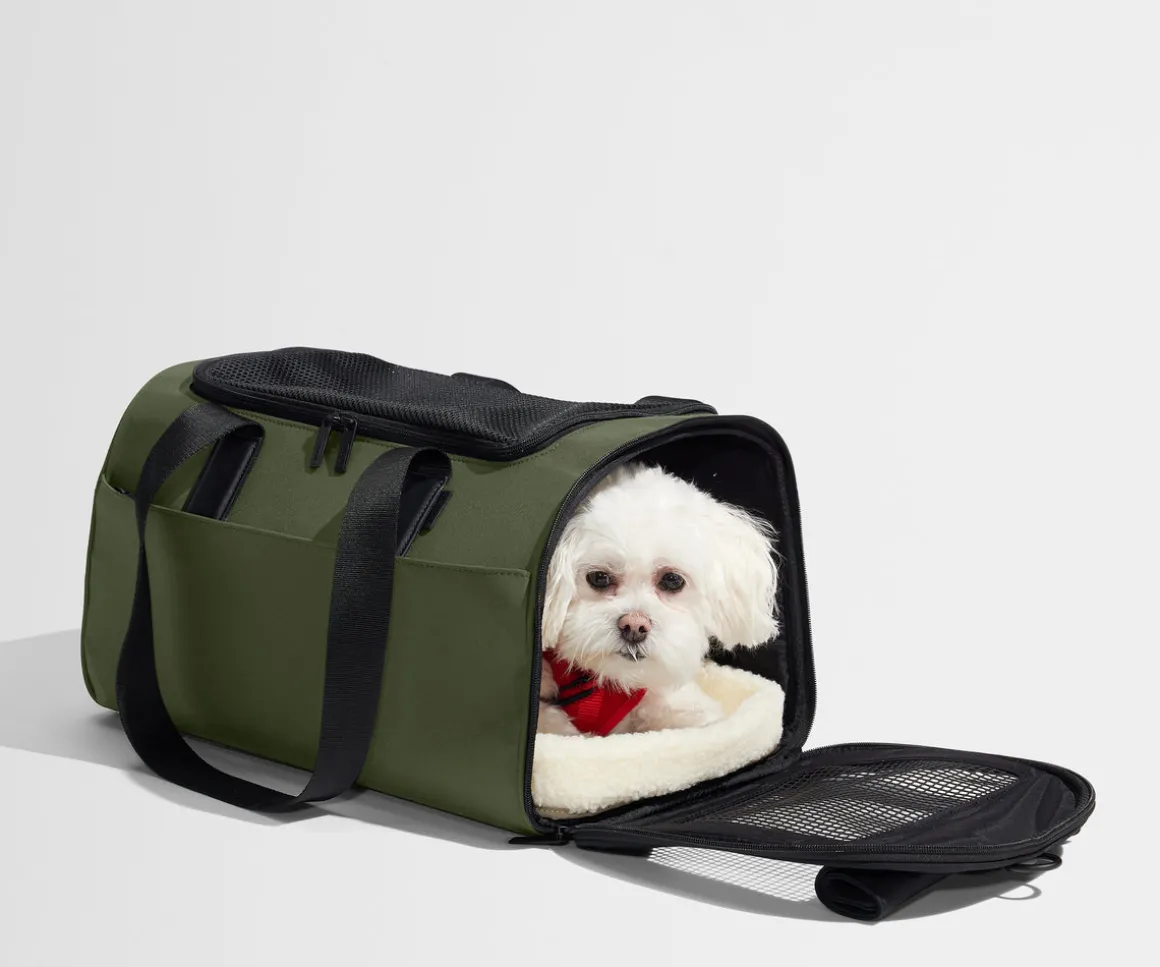 The Pet Carrier in Olive Green