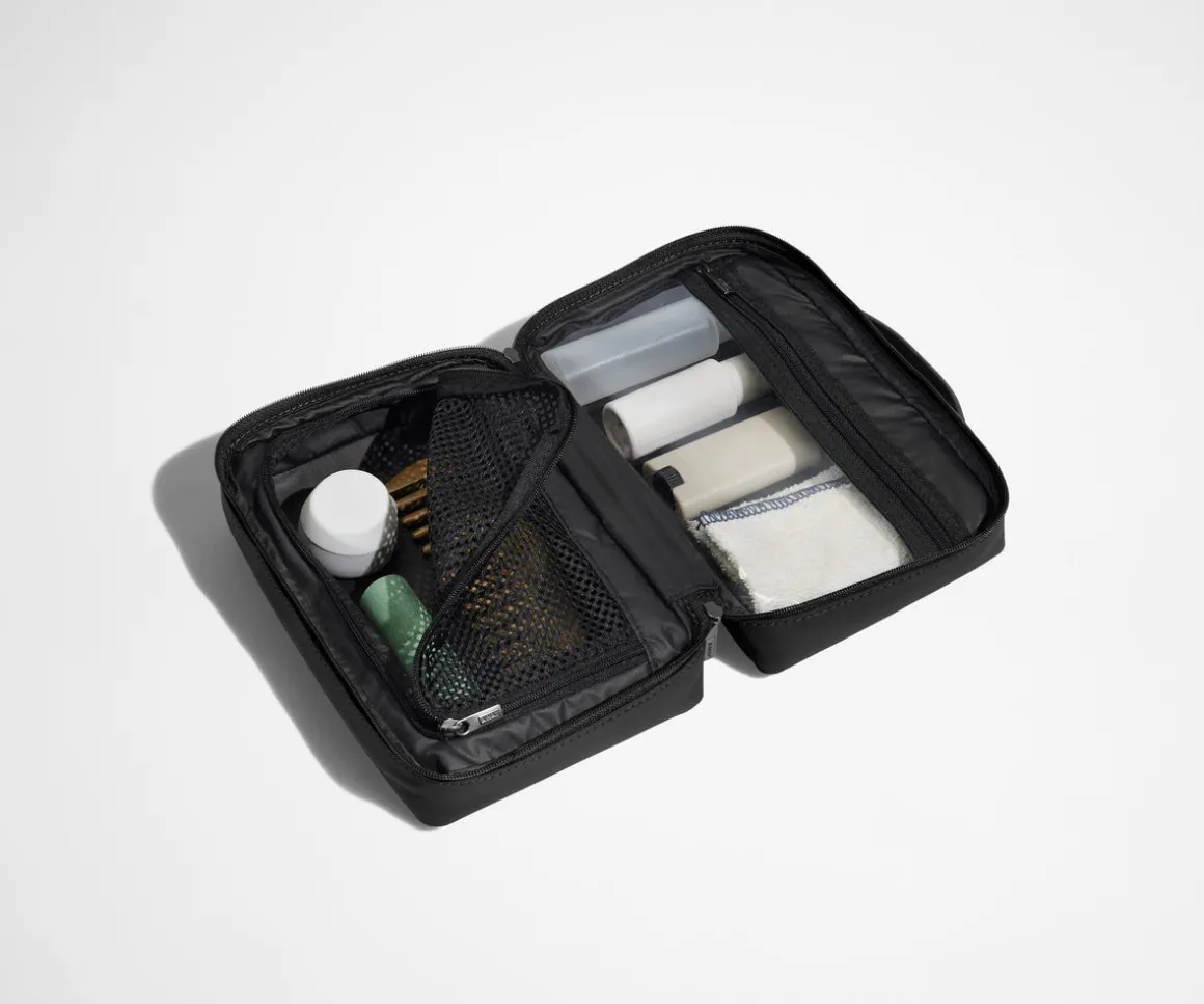 The Small Toiletry Bag in Jet Black