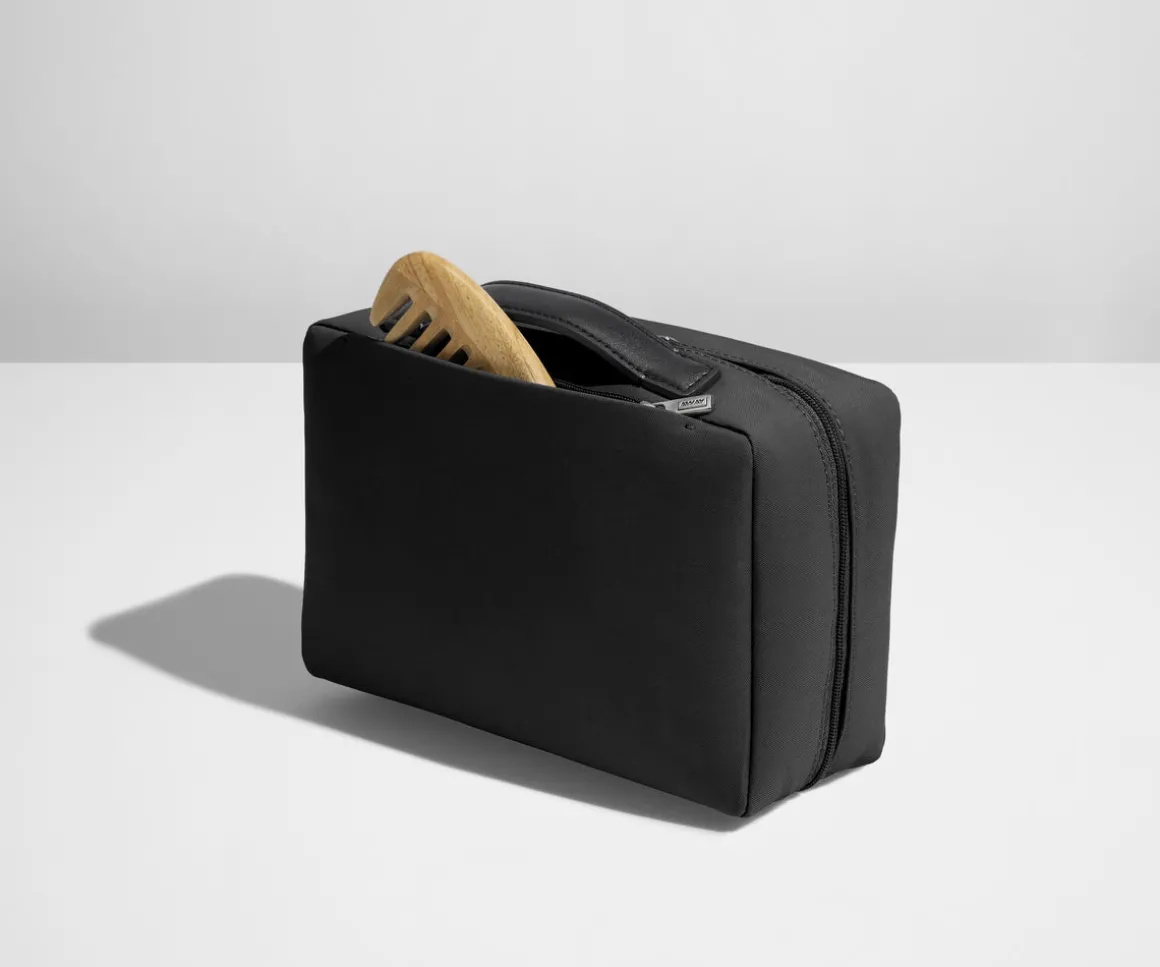 The Small Toiletry Bag in Jet Black