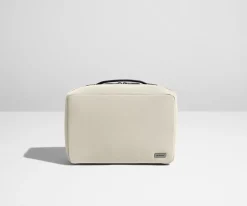 The Small Toiletry Bag in Salt White