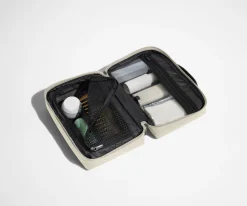 The Small Toiletry Bag in Salt White