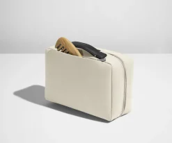 The Small Toiletry Bag in Salt White