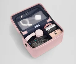 The Train Case in Blush Pink