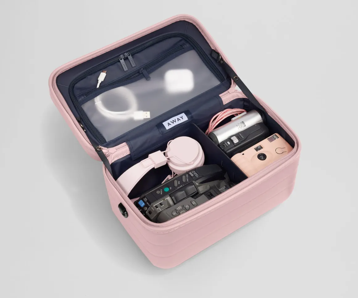 The Train Case in Blush Pink