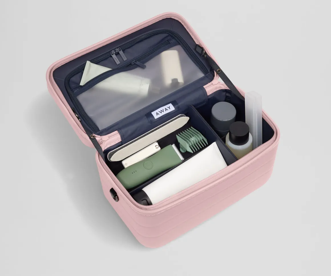 The Train Case in Blush Pink