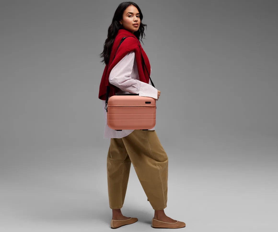 The Train Case in Clay Pink