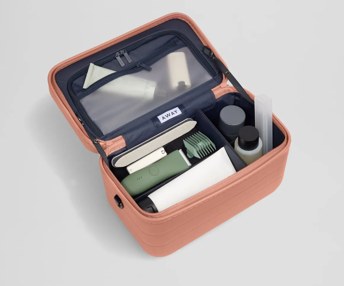 The Train Case in Clay Pink