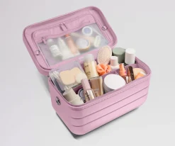 The Train Case in Glacial Pink