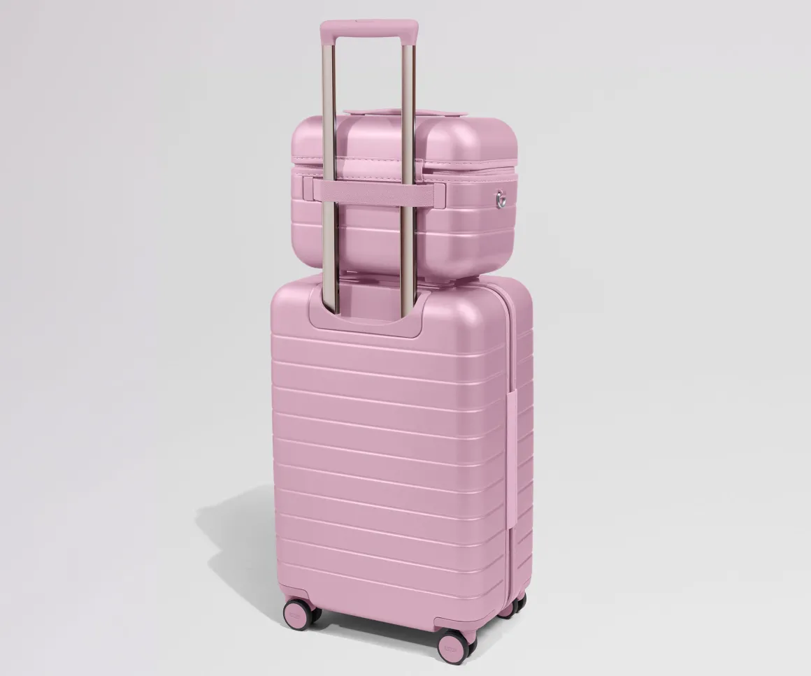 The Train Case in Glacial Pink