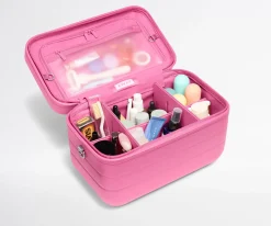 The Train Case in Island Pink