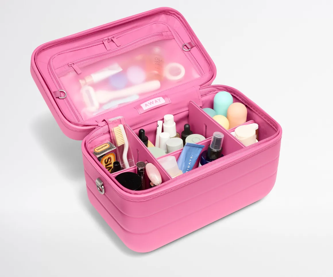 The Train Case in Island Pink