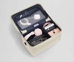 The Train Case in Salt White