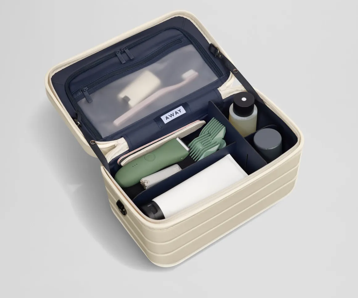 The Train Case in Salt White (Gloss)