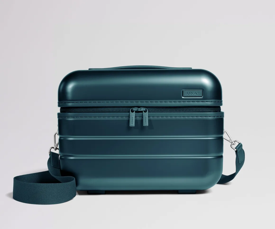 The Train Case in Stormy Teal