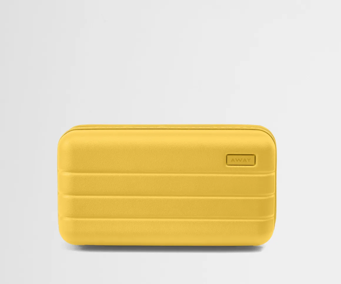 Travel Glasses Case in Golden Hour Yellow