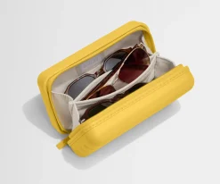 Travel Glasses Case in Golden Hour Yellow