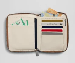 Travel Wallet in Saddle Brown